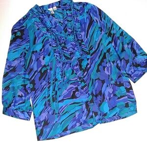 Marc Bouwer button dress blouse M